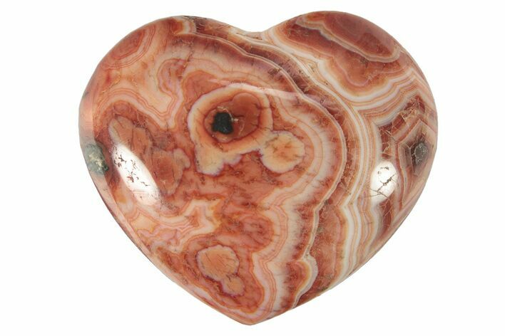 Banded Carnelian Agate Heart #230309